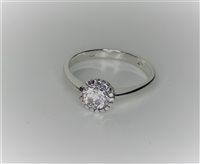 Anneau Guerretta Gioielli Femme Anello Zirconi in Or blanc Zircone GUERR109 - GUERR109